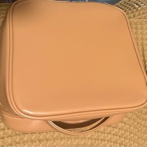 Valentino Tan Cosmetic Bag